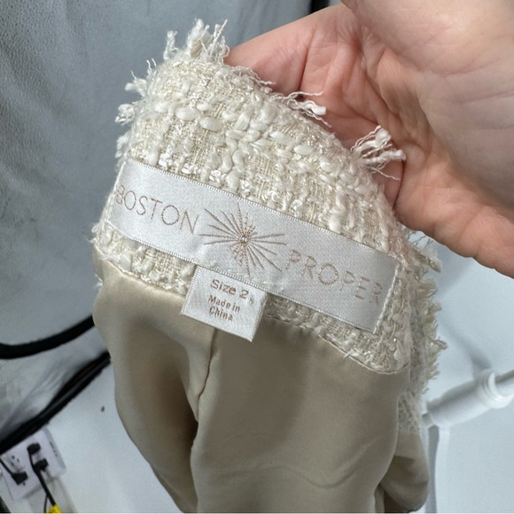 Boston Proper The Gabrielle Jacket in Snow Cream - Picture 8 of 10